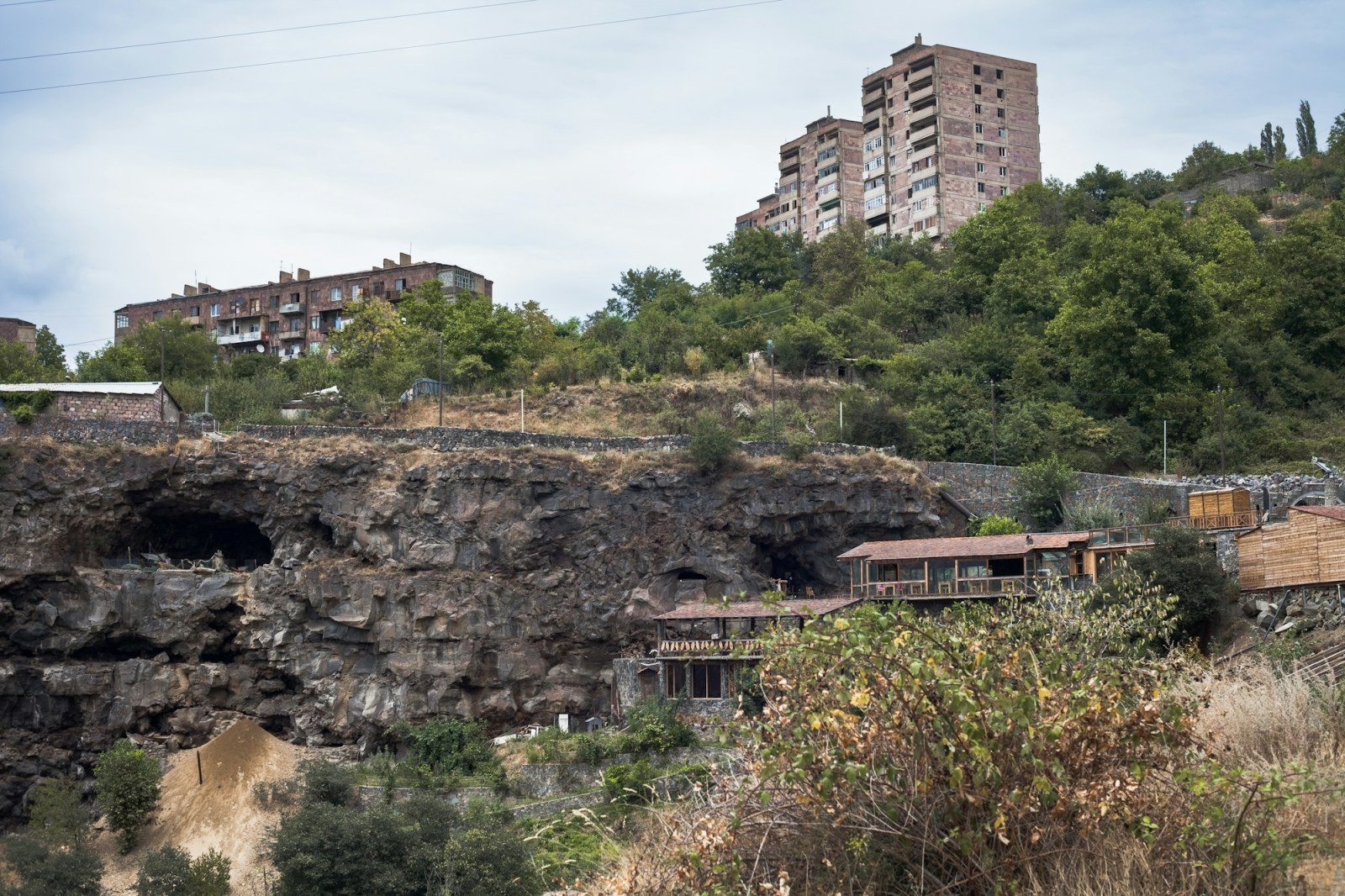 Paesaggio del canyon del fiume Debed vicino ad Alaverdi, Armenia