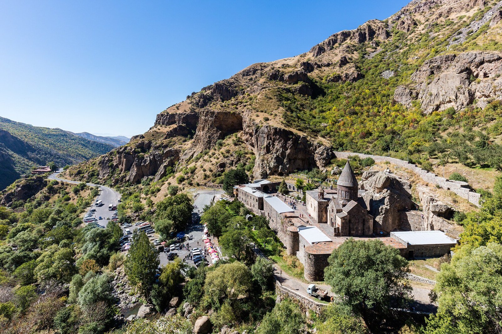 Rock-hewn interior of Geghard Monastery
