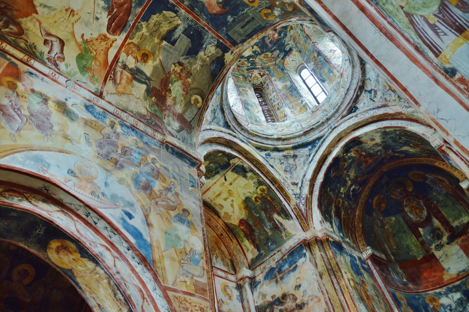 Vault and apse frescoes of the Church of St George, Gelati Monastery