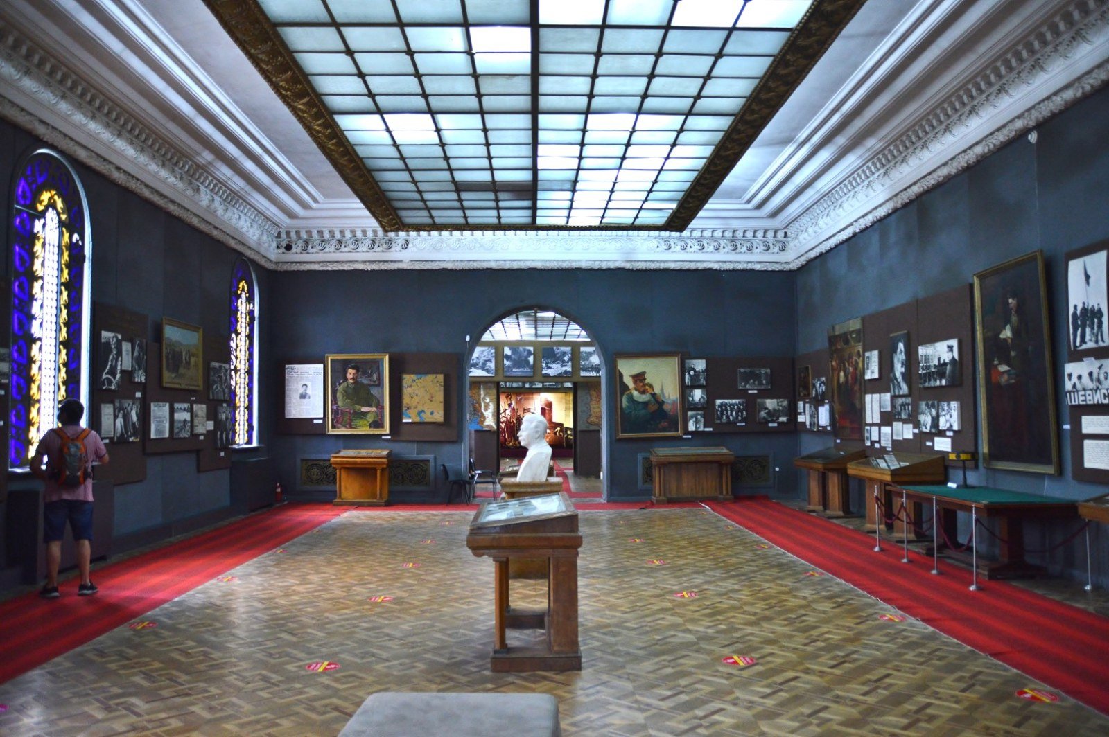 Sala espositiva del Museo di Stalin a Gori