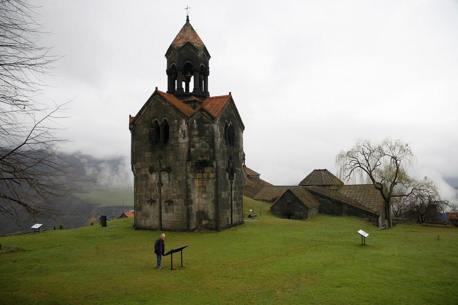 Medieval khachkars carved at Haghpat