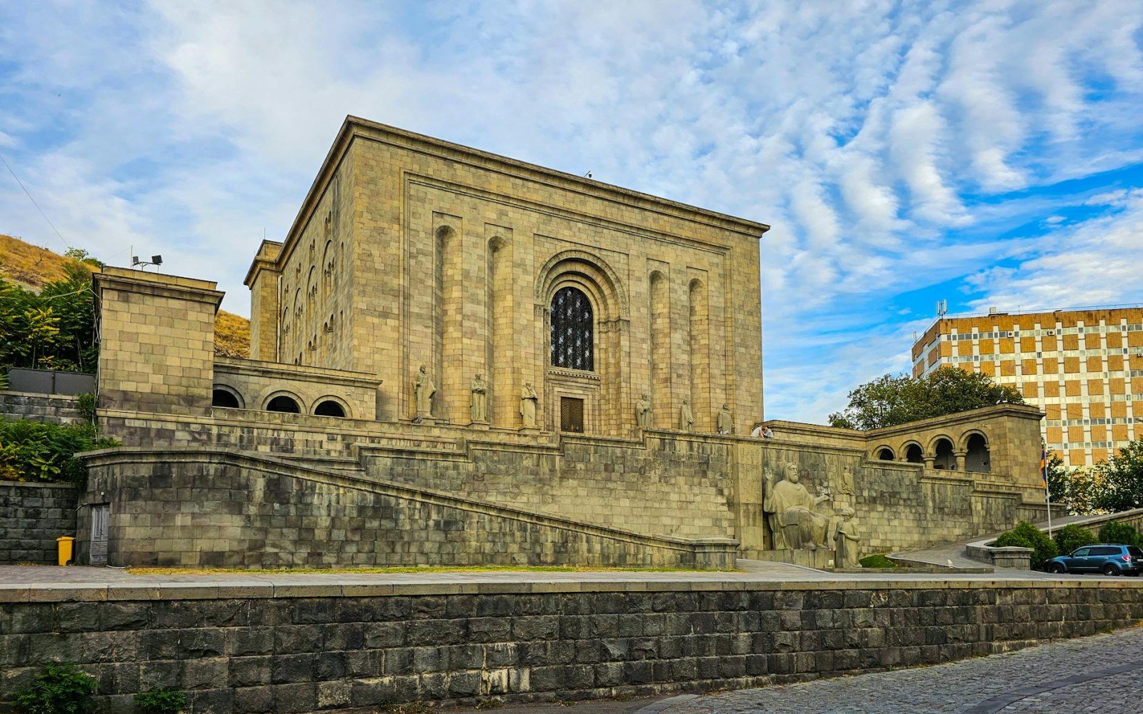 Facade of the History Museum of Armenia on Republic Square in Yerevan