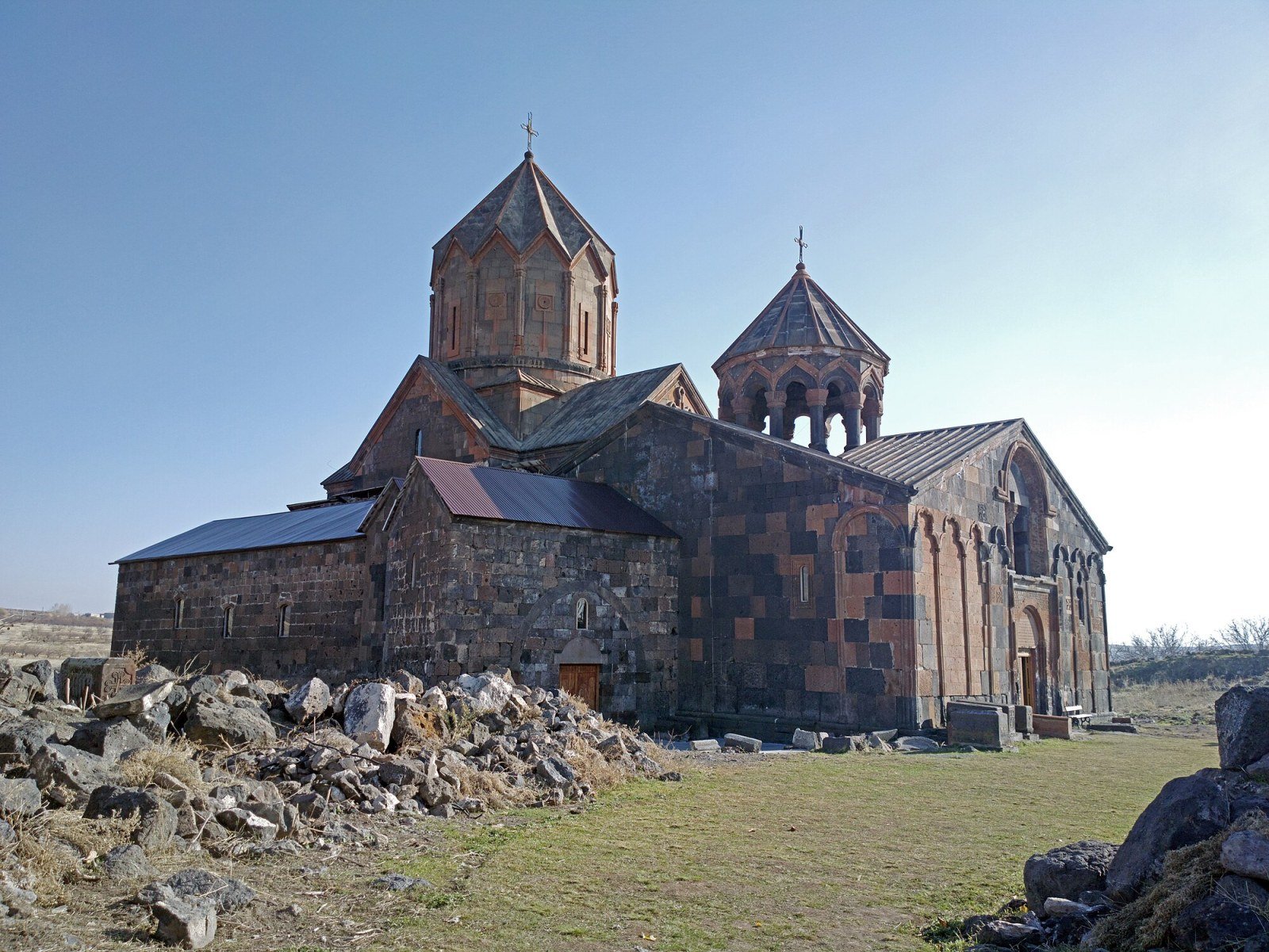 Medieval gavit of Hovhannavank Monastery, Armenia