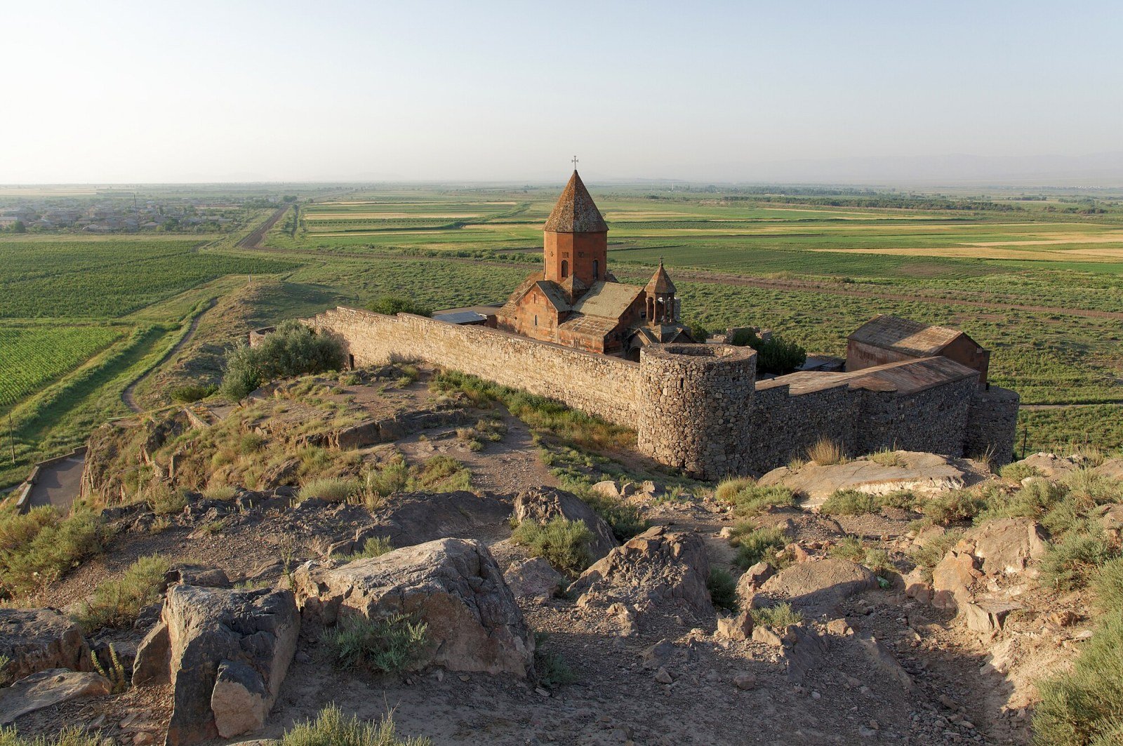 Khor Virap Monastery with Mount Ararat in the background