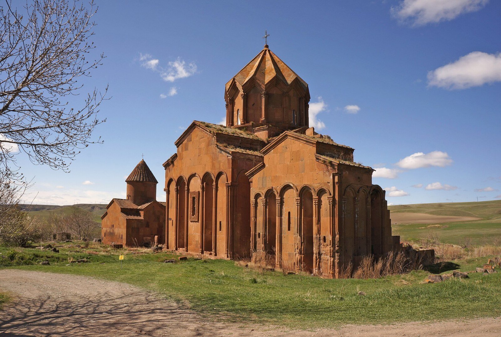 Ruins of the second church of Marmashen by the Akhurian river, Armenia