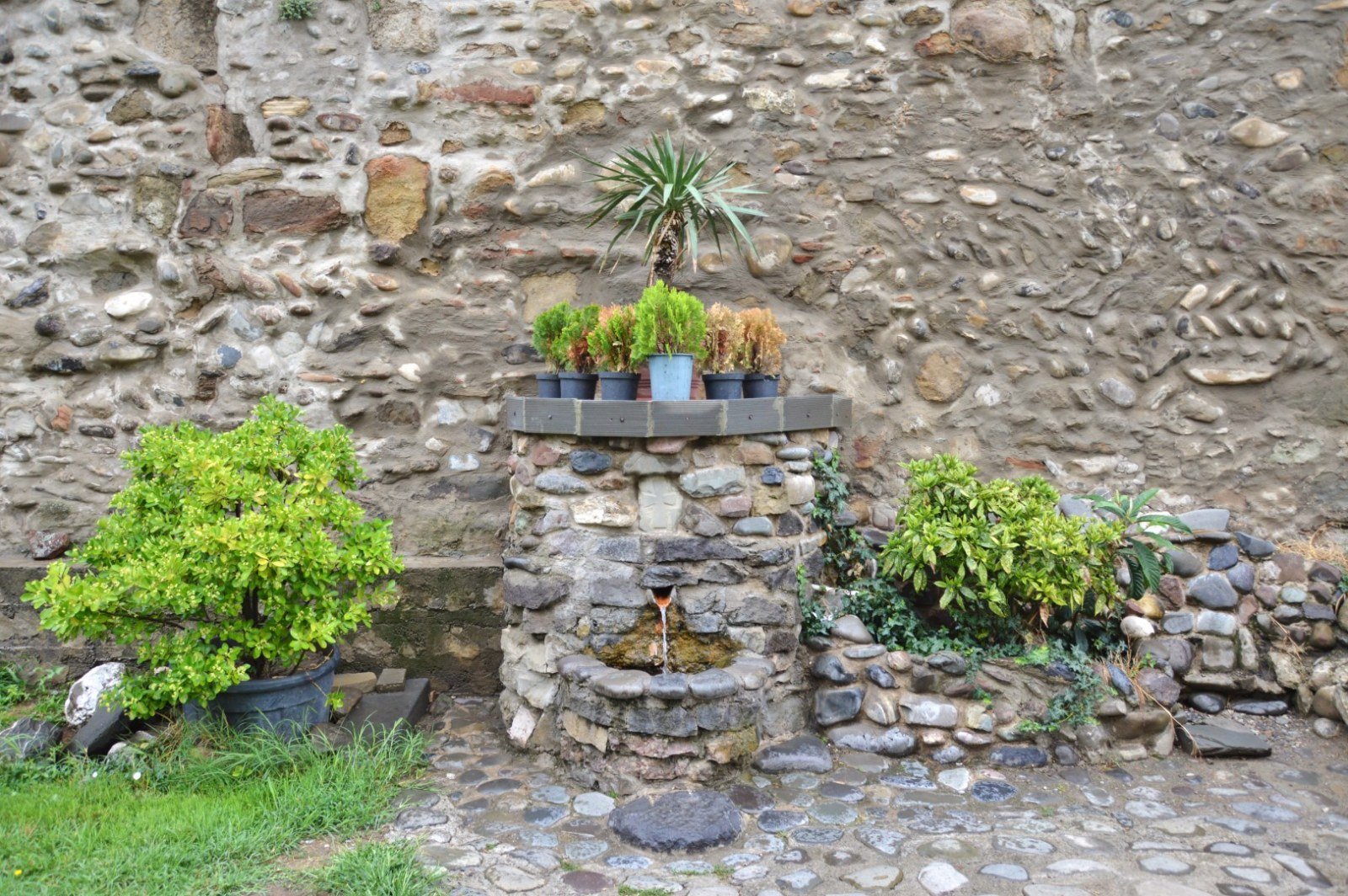 Fountain inside the walled precinct of Sveti Tskhoveli, Mtskheta