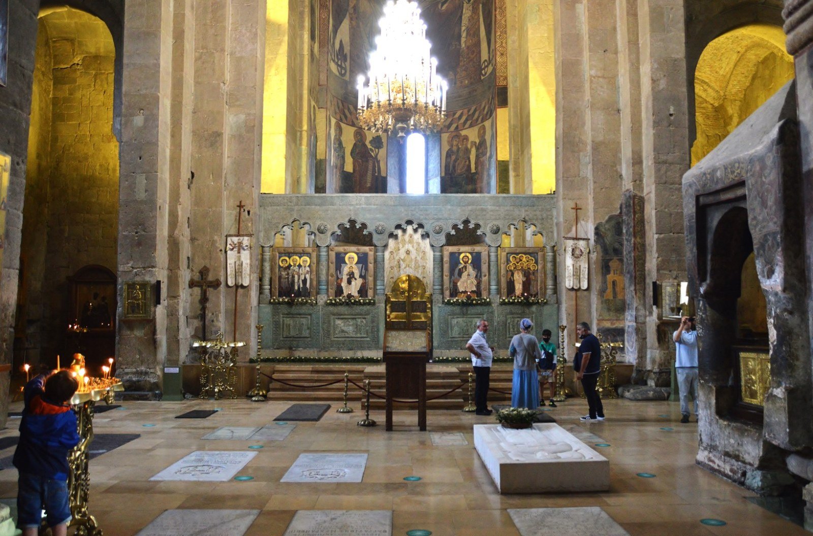 Partial view of the crossing of Sveti Tskhoveli Cathedral in Mtskheta