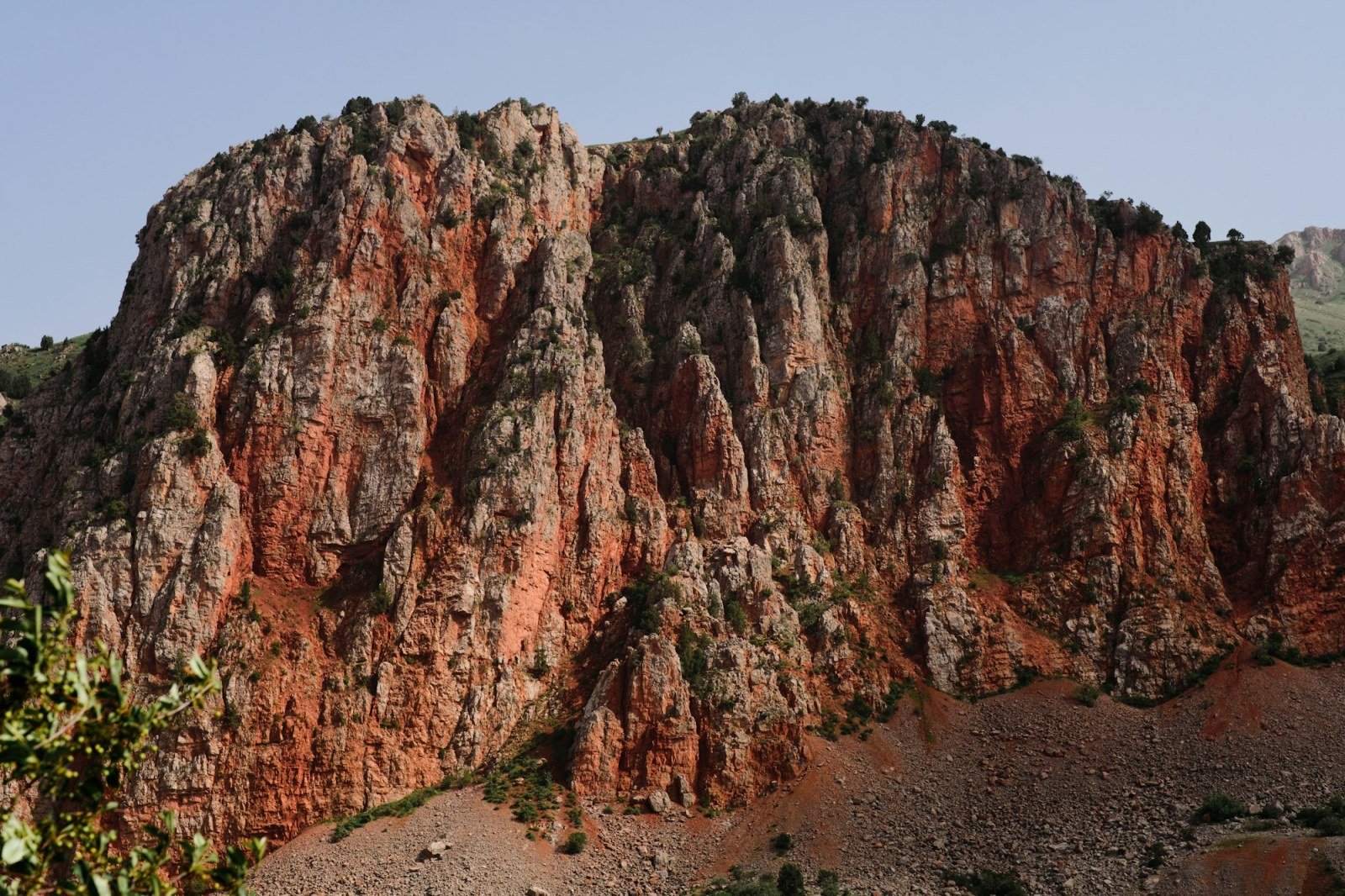Noravank Monastery between red cliffs of Vayots Dzor