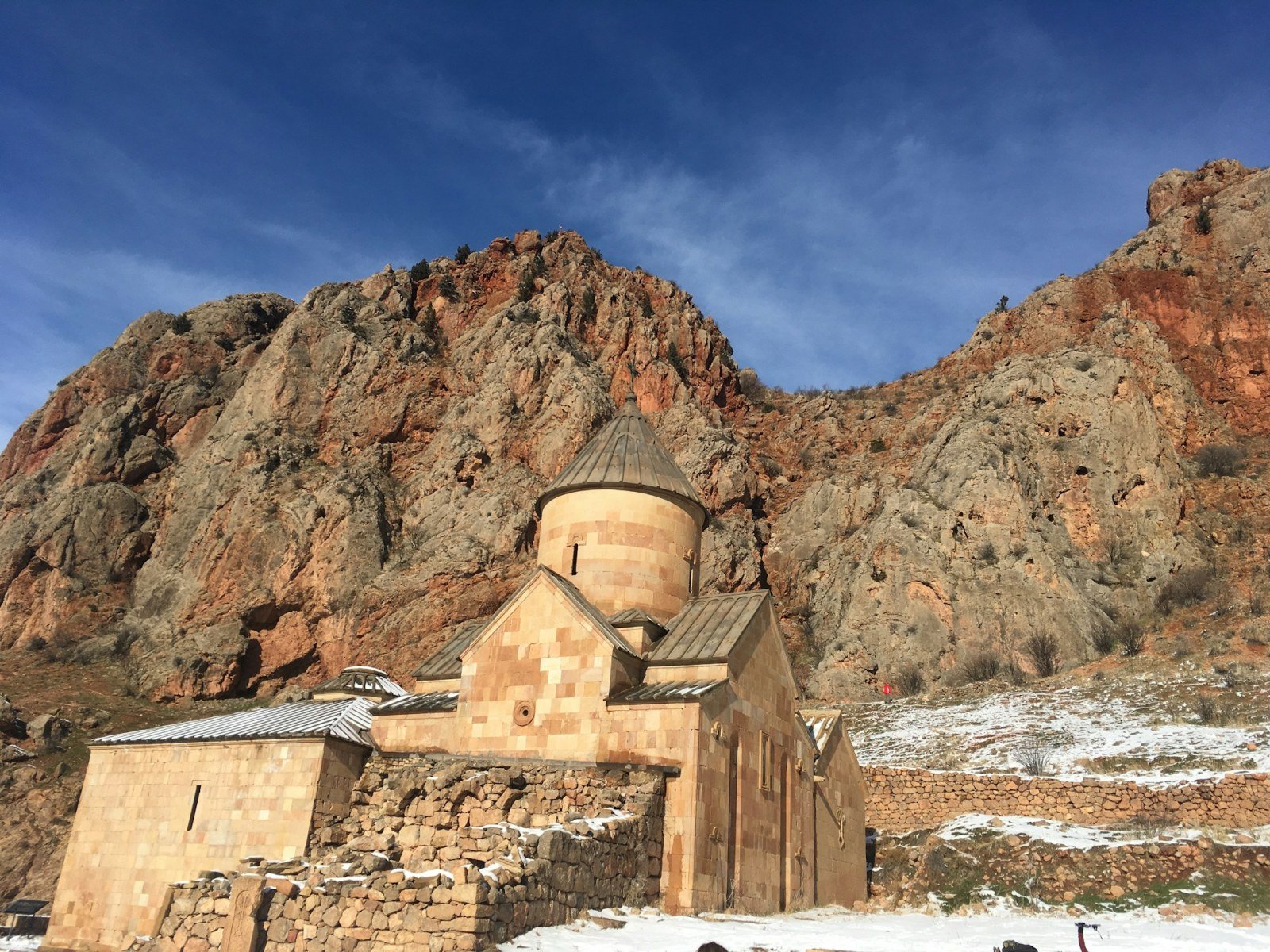 Armenian monastery of Noravank at dusk