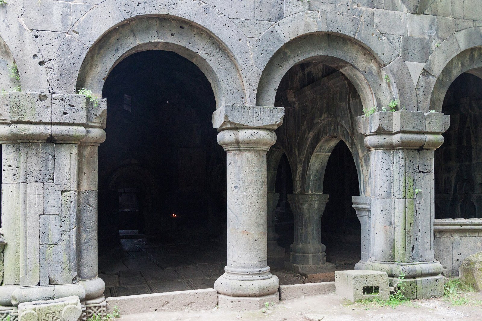 Sanahin Monastery among trees, Lori