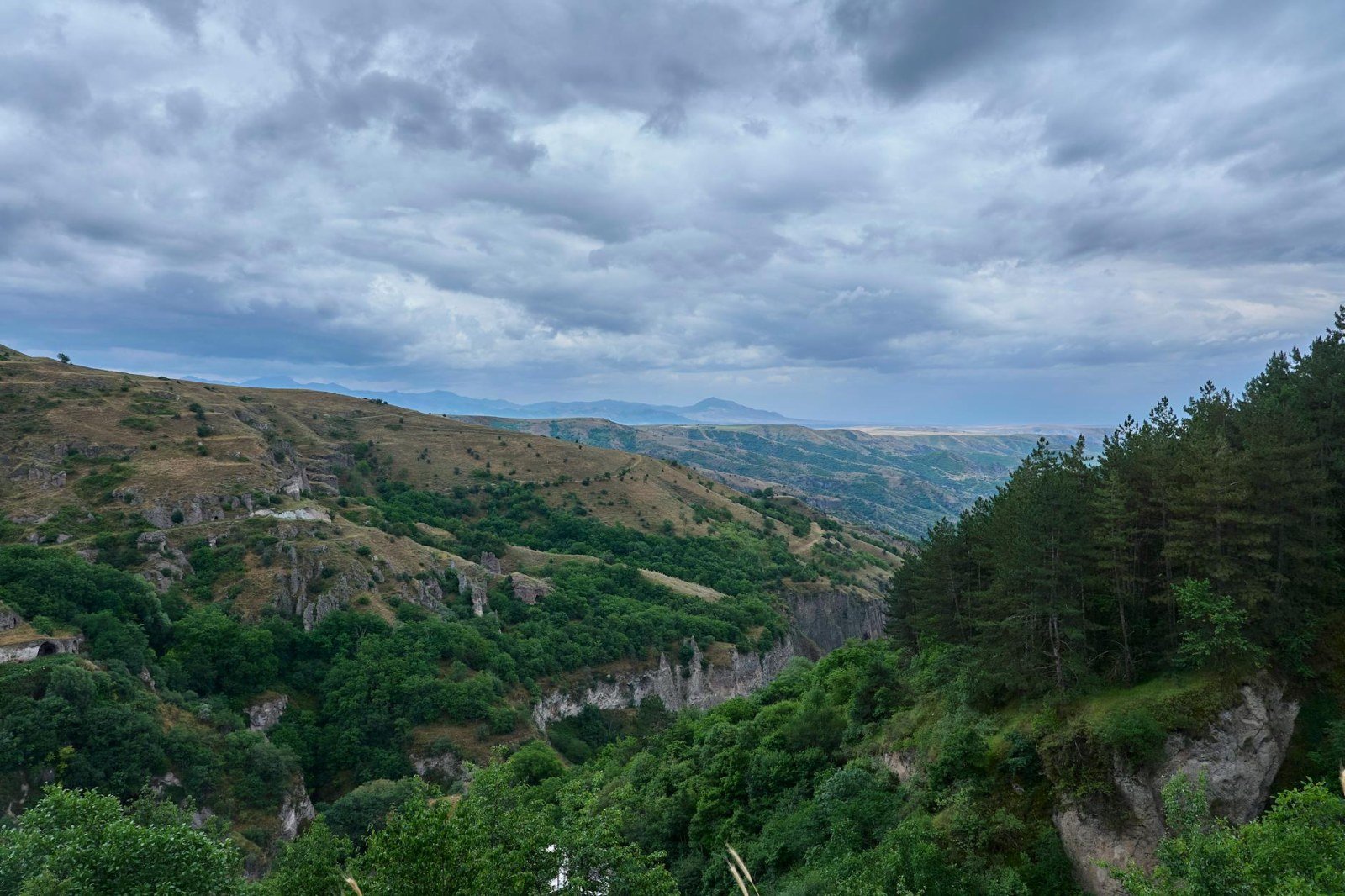 Vorotan Gorge and Wings of Tatev cable car in Syunik