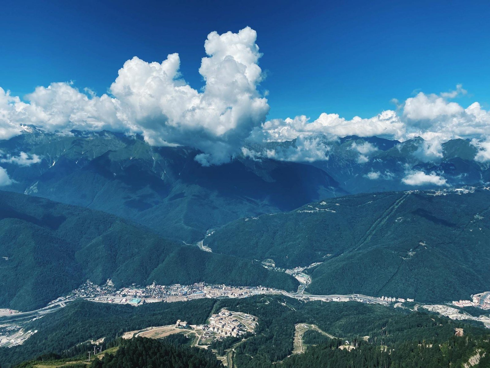 Snowy landscape in the surroundings of Tsaghkadzor, Armenia