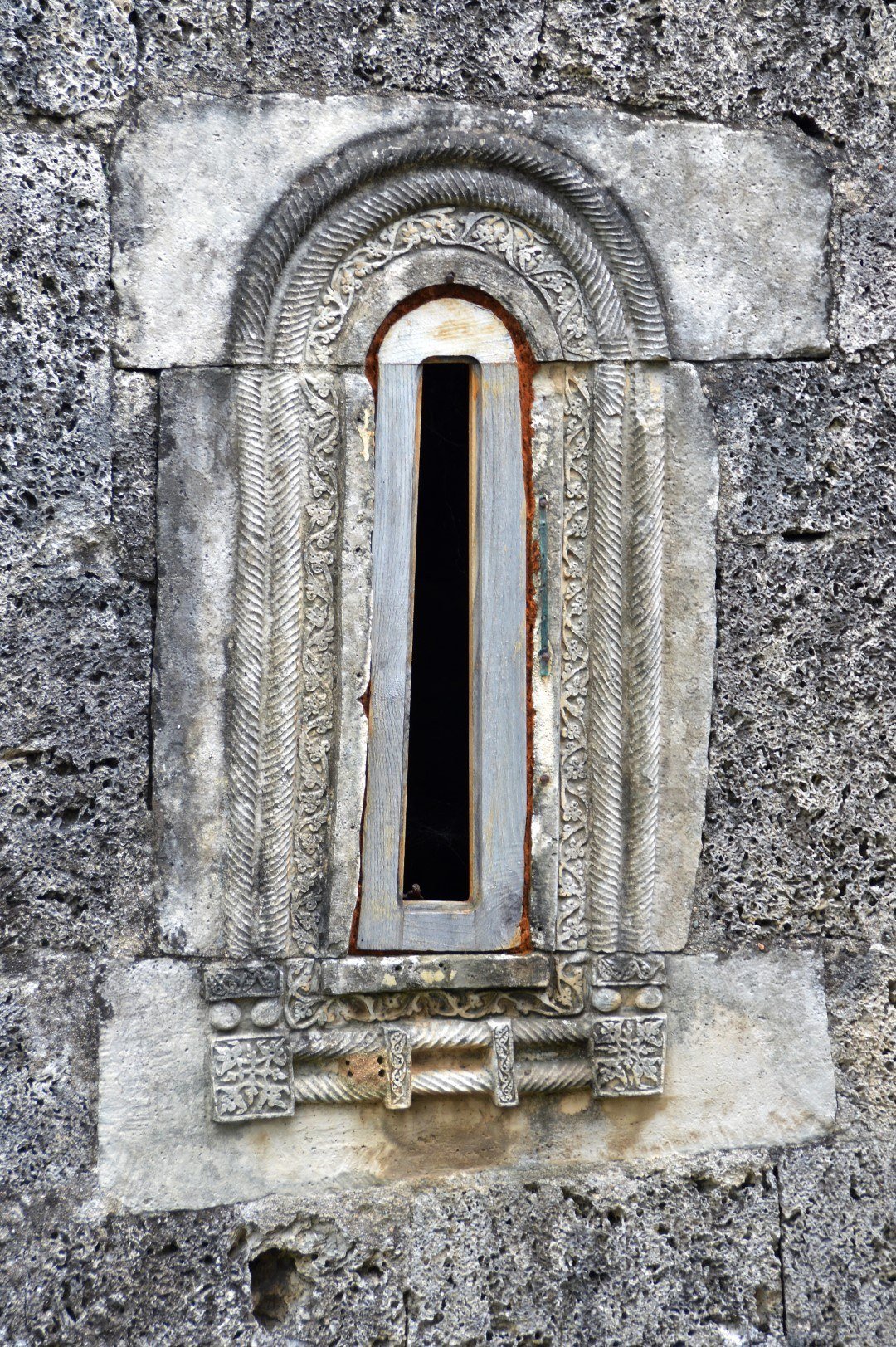 Ornamental detail of the chapel lantern, Ubisa Monastery