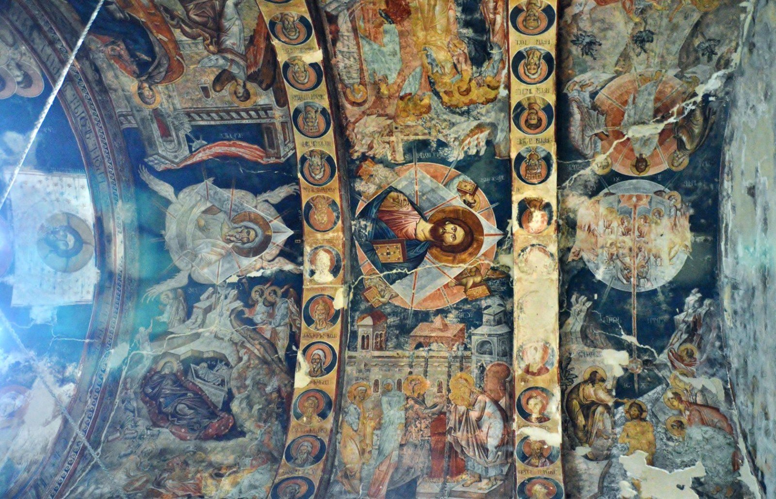 Vault fresco of the nave, Ubisa Monastery