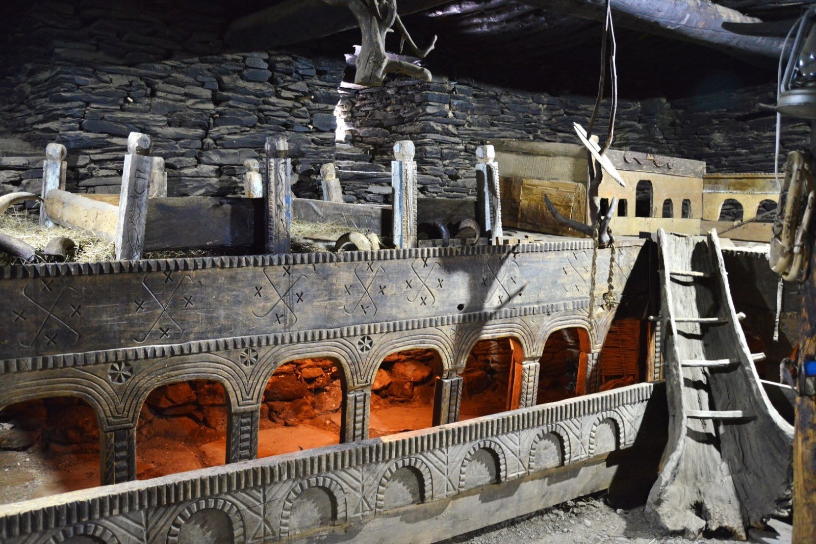 Ethnografisches Hausmuseum von Zhibiani, Innenansicht, Ushguli