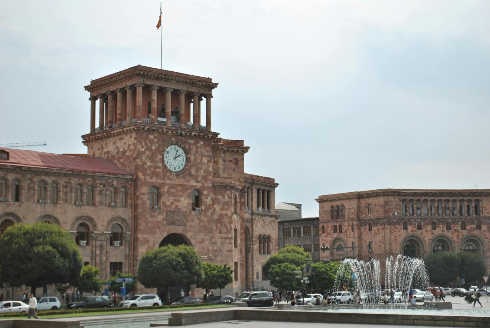 Panoramic view of Yerevan with Mount Ararat in the background