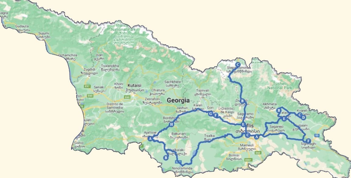 Georgia de Este a Oeste